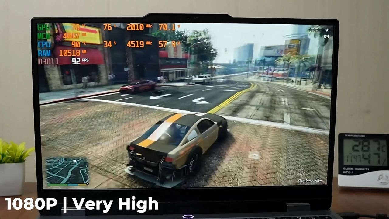 Lenovo LOQ GTA 5 Game Performance Test