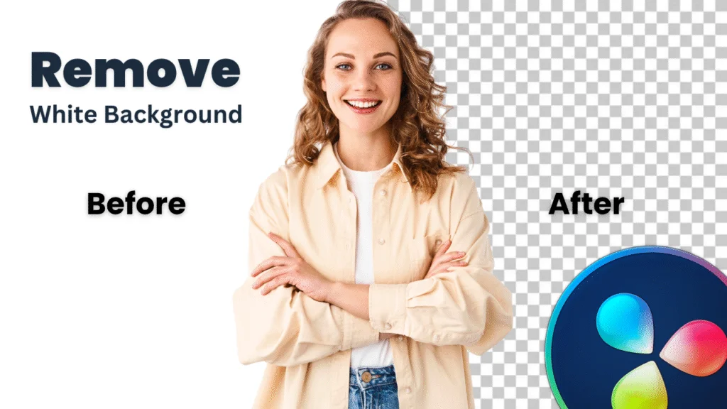 How To Remove The White Background In Davinci Resolve